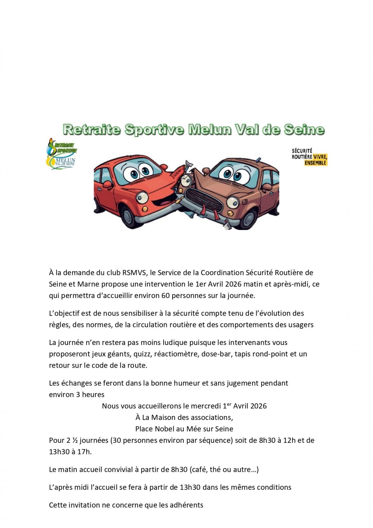 Retraite Sportive Melun Val de Seine